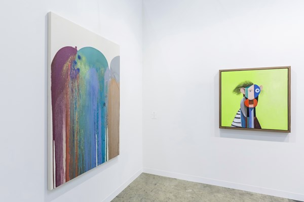 John M. Armleder and George Condo, Almine Rech Gallery, Art Basel in Hong Kong (29–31 March 2019). Courtesy Ocula. Photo: Charles Roussel.